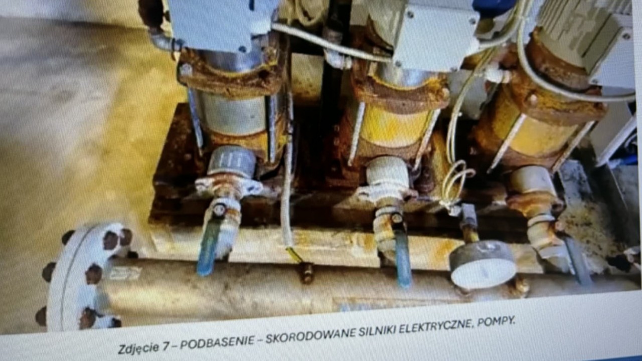 Stan wyposażenia basenowego