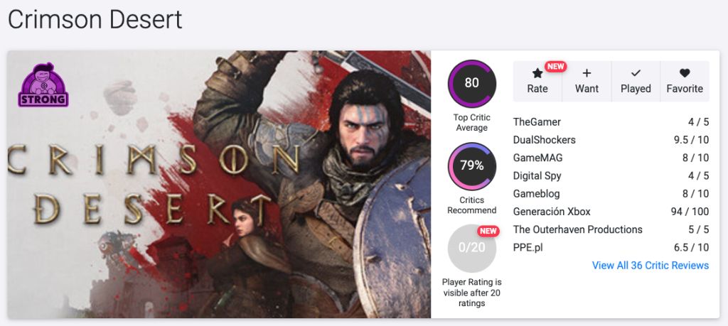 Crimson Desert z pierwszymi ocenami: recenzenci chwalą skalę, ale wskazują problemy