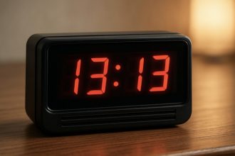 Co oznacza godzina 13:13 na zegarku.