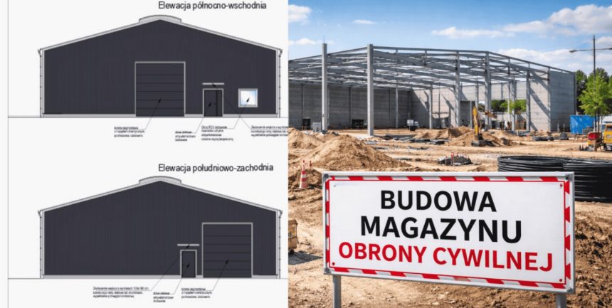 Budowa magazynu obrony cywilnej w Bytowie